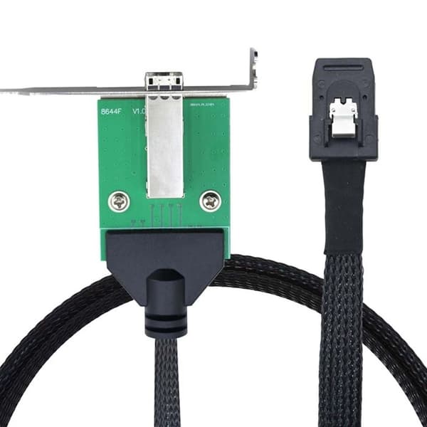 Ekstern dataserverkabeladapter Mini SAS HD SFF-8644 til Mini SAS SFF-8087 36P hann