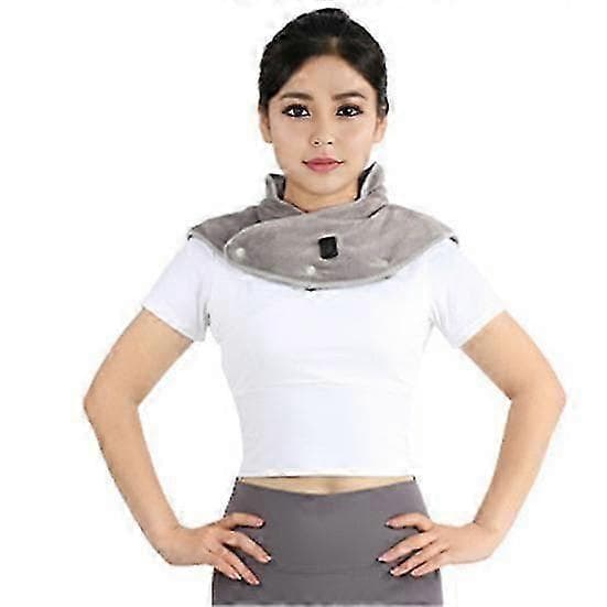Neck and Back Shoulder Heating Pad, Electric Heating Pad, Rechargeable, Double-Sided Plush, Cordless Warming Wrap yellow