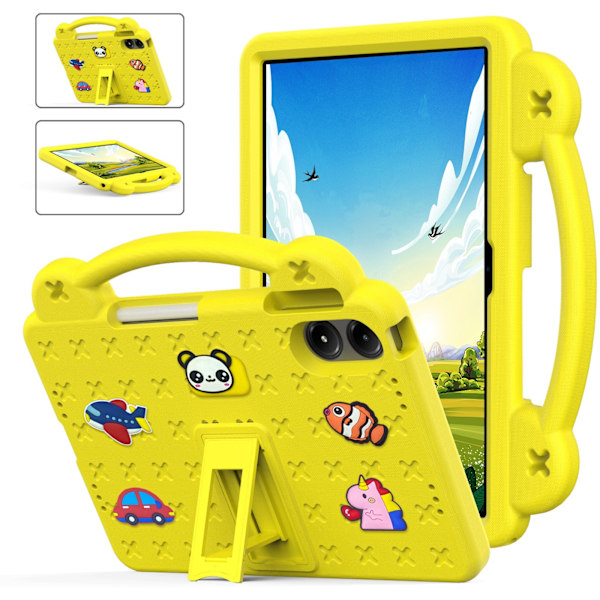 Støtsikkert beskyttelsesdeksel for Xiaomi Redmi Pad SE, etui med stativ for 8,7-tommers, 2024, 11-tommers nettbrett YELLOW Redmi Pad SE 11inch