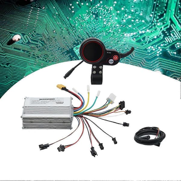 48V 20A Elektrisk Scooter Controller Dashboard Kit med TF-100 Display Scooter til Elektrisk Scooter P silverblack