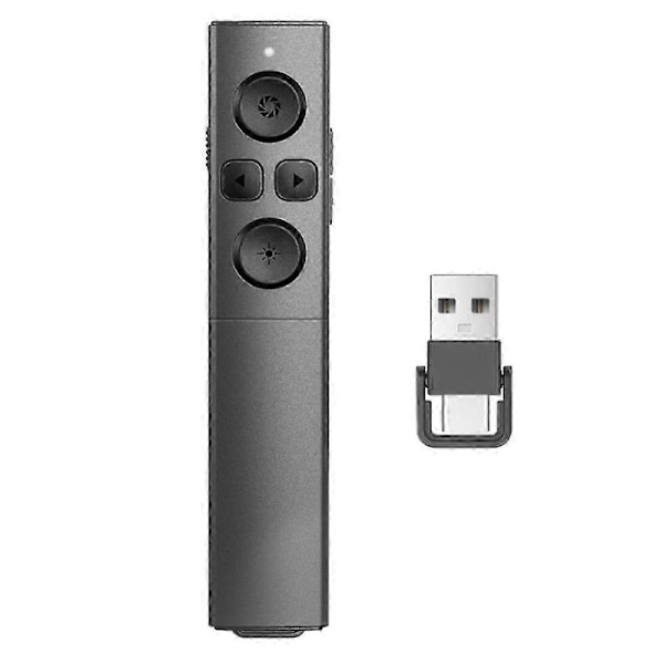 Wireless Presenter Clicker with Volume Control for PowerPoint Presentations