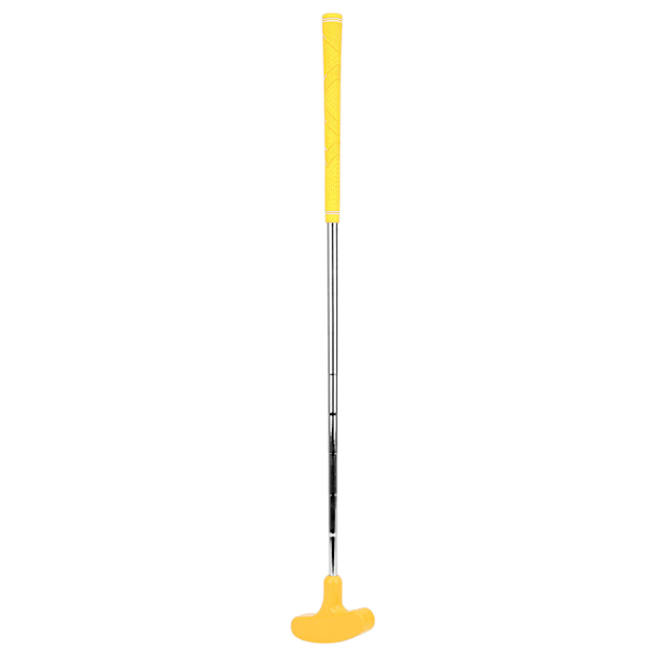 27-tuumainen mini kaksisuuntainen golfputteri sisäharjoitteluun pehmeällä kumimailan päällä, putteri lapsille, keltainen 1.5