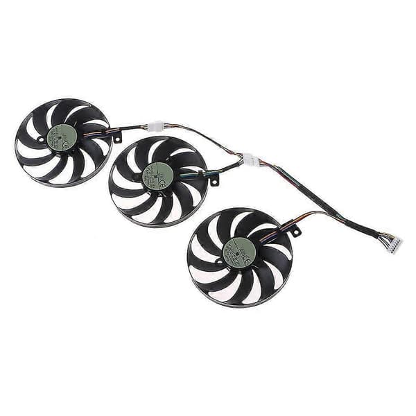 Grafikkort køleventilator 88mm 7-benet 12V til ASUS ROG STRIX RTX 2080 Ti/2080 - 3 stk.