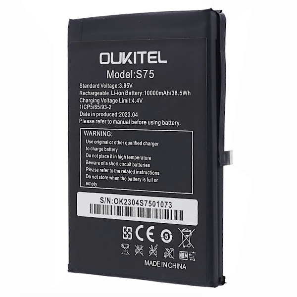 För Oukitel WP6 3.85V 10000mAh Uppladdningsbart Li-Polymer Batteri Monteringsdel (Kod: S75)