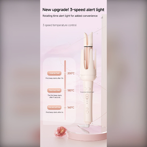 Automatic Curling Iron: Easy Waves with Adjustable Temperature and Smart Features 928