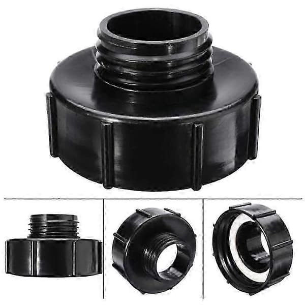 S100X8 til S60X6 IBC Tank Connector Adapter til IBC Adapter Reduktion black 100mm