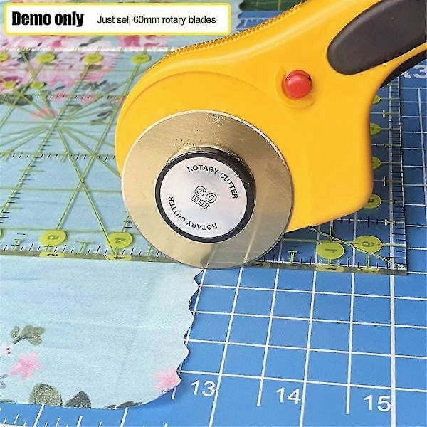 Titanium Rotary Kutter Blader 60mm 10 Pakning Erstatning Quilting Scrapbooking Søm Kunst Håndverk Stoff Skjæreverktøy gold