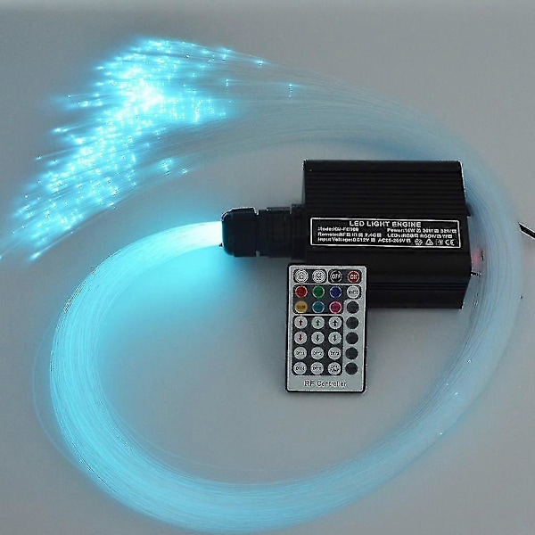 0,75 mm 2 m Mma Plastik End Glow Optisk Fiber Til Hjemmebar Dekoration 300 stk 12