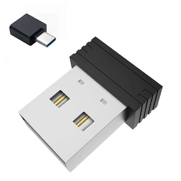 USB-musejiggler uoppdagelig musebeveger med USB C-adapter, svart