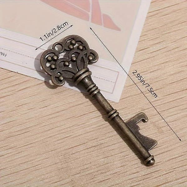 Vintage Krone Nøgle Flaskeåbner Mindeværdig Bryllupsgave & Bar Essential, Ideel Gave til Særlige Lejligheder Copper