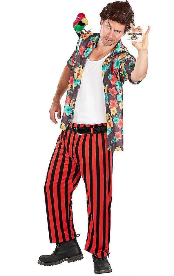 Herr Ace Ura Djur Detektiv Kostym Multicoloured Extra Large