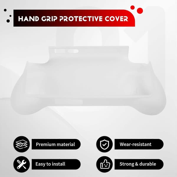 Til 2S Grip Protect TPU Shell Case Taske Konsol Stand Holder Spiltilbehør Gennemsigtig Transparent