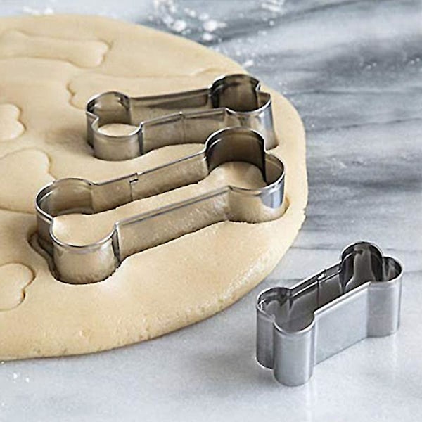 Kakkumuotti Hienot Käsityöt Laaja Käyttö Ruostumaton Teräs Koiranluun Muotoinen DIY Fondant-muotti 12