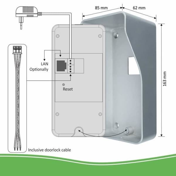 ELRO DVC040IP Trådløst videointercomsystem 1 kamera(er)