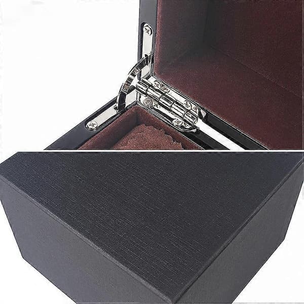 Svartlackerad Trä Högkvalitativ Klockbox Klockdisplay Fyrkantig Box black