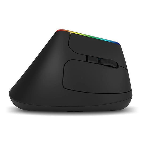DELUX M618DB 6-tasters 1600 DPI RGB vertikal trådløs Bluetooth Dual-Mode mus M618DB (Bluetooth-versjon) Lithium Bluetooth Version