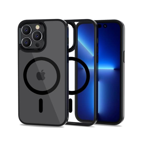 Tech-Protect iPhone 14 Pro Max Deksel MagSafe MagMat Svart/Transparent 40