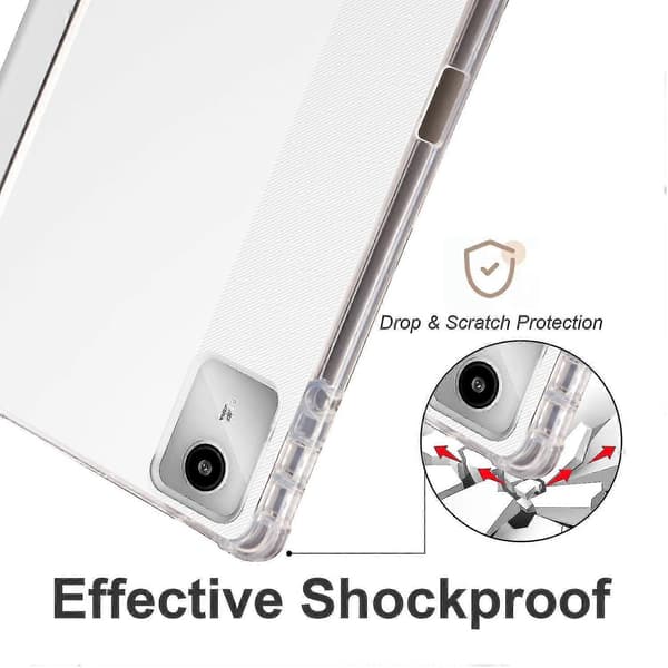 3-delt Lærveske For Lenovo Tab M11 / Xiaoxin Pad 11 2024 Grey