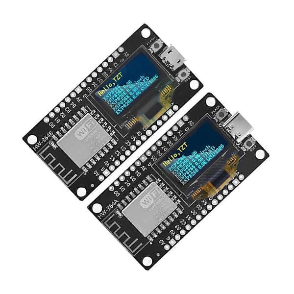 ESP8266 V3 udviklingskort med 0,96 tommer OLED-skærm CH340 ESP-12F WiFi-moduldele til Arduino/Micropython A A