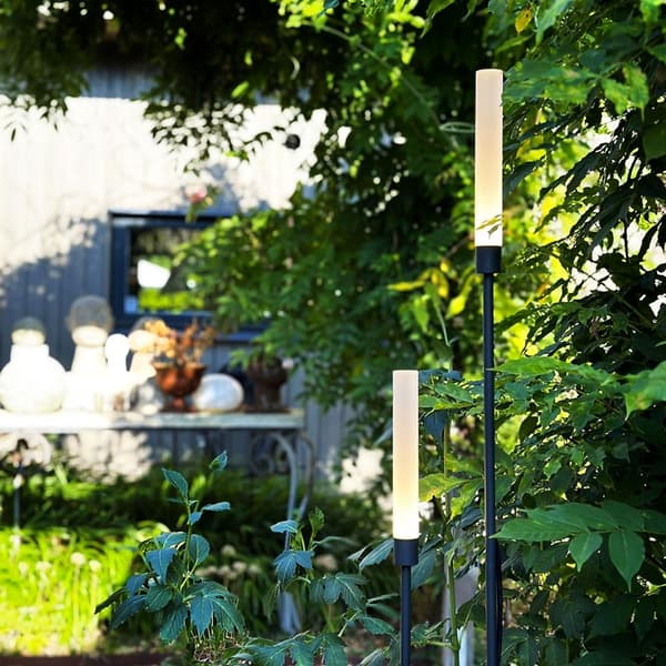 LightsOn Frost Light Pillar 126 + 91 cm 2-pack Grey 1054