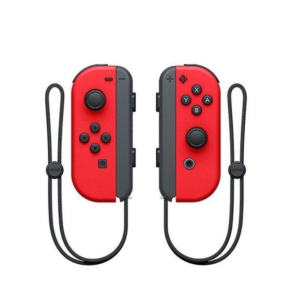 NS switch venstre og høyre håndtak joycon håndtak switch bluetooth håndtak med fjernvekking og håndstropp Stor rød venstre og høyre Big red left and right handles