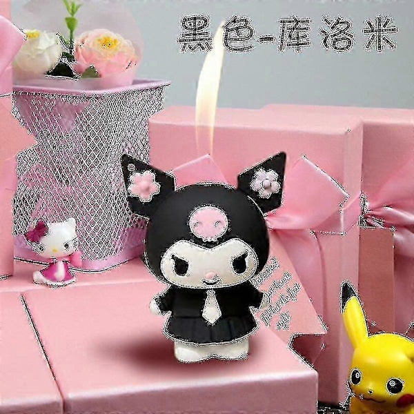 Kawaii Kreativ Tecknad Tändare Hänge Mini Metall Söt Uppblåsbar Butan Vindtät Fackeltändare Sm Style 1 A