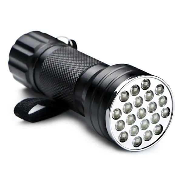 UV-taskulamppu 21 LED-valolla 395NM 90