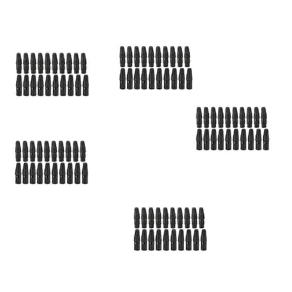 100 stk. 3-benet XLR han til hun mikrofon forlænger mikrofonkabler stik audio socket mikrofon audio Co black