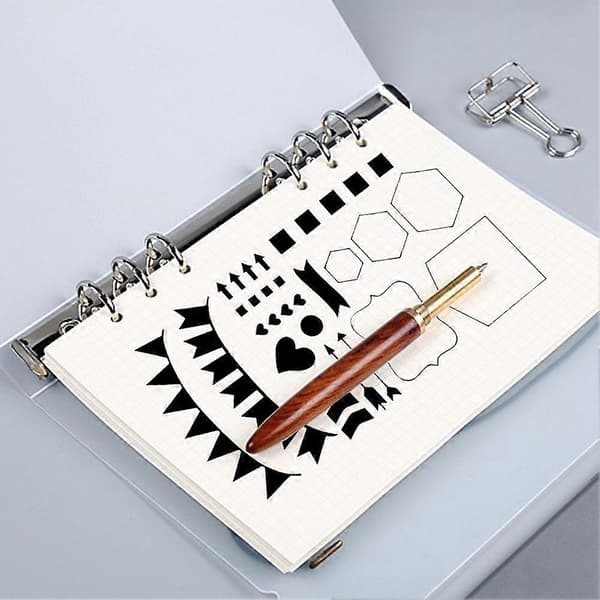 Junk Journaling Stencil Sæt Skabelon Geometri Form Planlægger Stencil Scrapbooking Stencils til Maling og Indretning 1-30