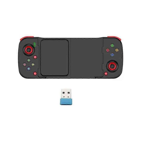 D3 Strekkbar Mobil Spillkontroller 3D Joystick Bluetooth 5.0 Trådløs Gamepad for PUBG for iPhone iOS Android A Black