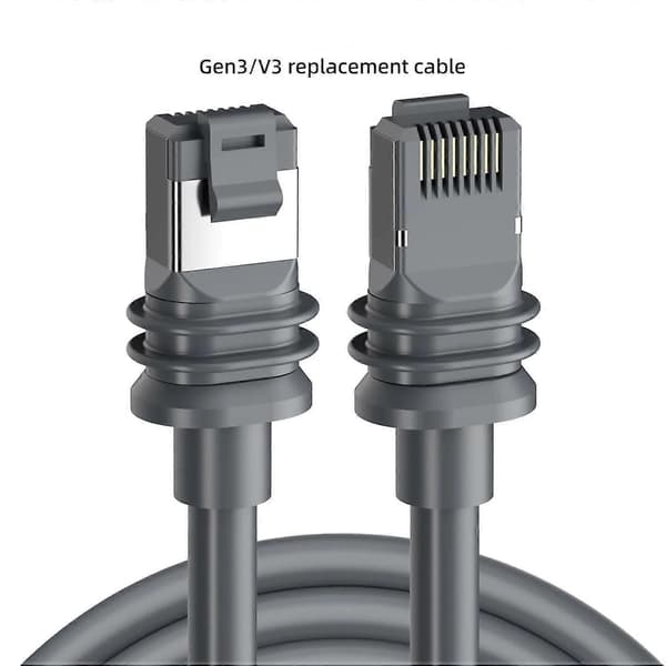 Starlink-kaapeli 15 m, Ethernet-kaapeli Gen 3, 1200 Mbit/s vedenpitävä 10M（33FT)