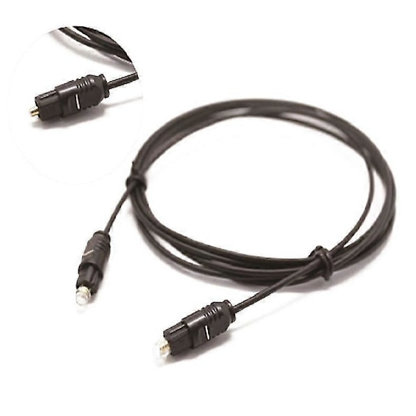 Digital Optisk Lydkabel Toslink Gullbelagt 1m 1,5m 2m 3m 5m 10m 15m 20m Spdif Md Dvd Gullbelagt Kabel Od 2,2mm 1.5m