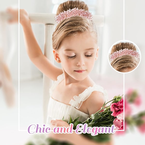 4 st Rhinestone Hårknutsmakare Magisk Hårstyling Deft Bun Elegant Enkel Hårknutsmakare (Mörk Färg)