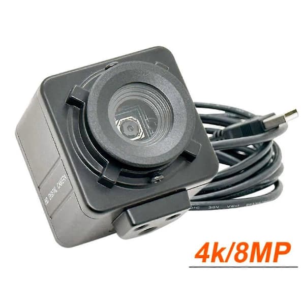 Industriel 4K USB Webcam PC Bærbare Computere Video 8MP Autofokus USB Kamera IMX179 Sensor OTG UVC Plug & Play Black