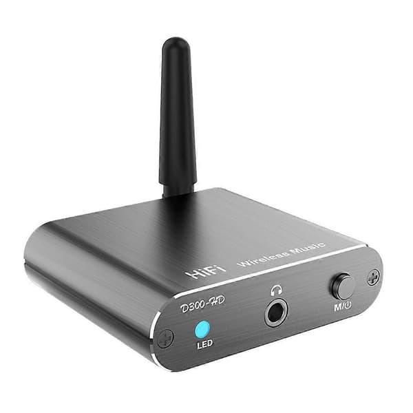 Bluetooth 5.2 Lydmottaker 3.5MM AUX Koaksial Fiber APTX HD Bluetooth Adapter D300 Not Specified