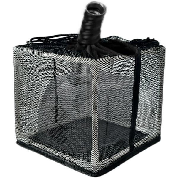 Damppumpefilter, Pumpedæksel Anti-tilstopningspumpepose til udendørs damme, Cube Nylon Damppumpefilterpose til forebyggelse af tilstoppede damfiltre til udendørs brug 10 Inch