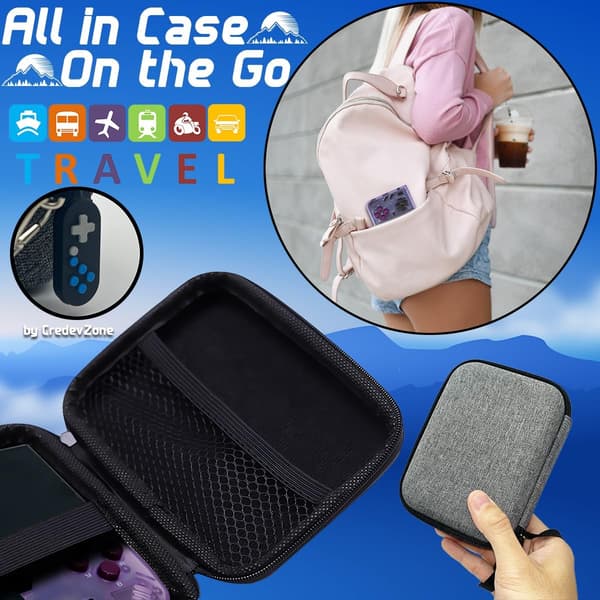 2025 Latest Model Miyoo Mini Plus Handheld Game Console 3.5-inch 640*480 IPS Screen 3000mAh Compatible with Multiplayer Portable Case Purple