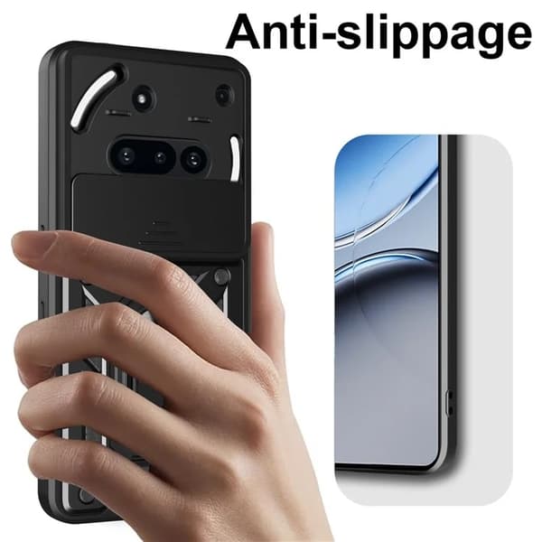 Mobildeksel til Nothing Phone (3a) Slide Kamera Kickstand - Blå Blå 50