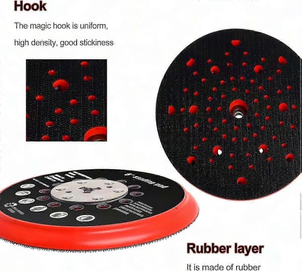 150 mm Multihole Slibepude til Bosch RSM6045, GEX 34-150 & GEX 40-150 Excentersliber med Nøgle (Medium)