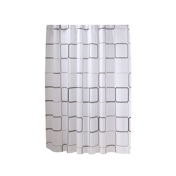 Badeværelsesforhæng Vandtæt Badeforhæng PEVA Moderne Geometrisk Ternet Mønster Bondehus Hjem Dekoration Gennemskinnelig shower curtain 150x180cm