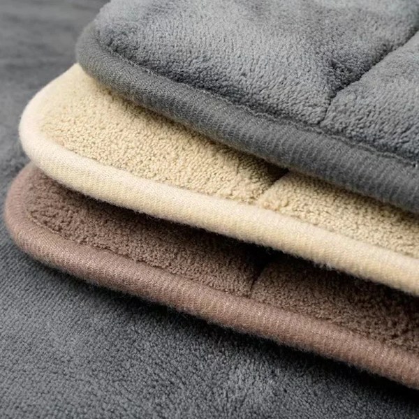 Superabsorberande Badrumsmattor Rs Mjukt Memory Foam Golv Sovrum Toalett Dusch R Heminredning Maskintvättbar Black 40x60