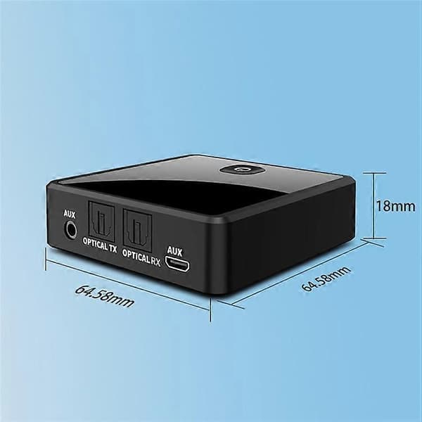 Fiberoptisk Bluetooth 5.0 Audio Sender Mottaker 2-i-1 Trådløs Bluetooth Adapter Kobler Til To Audioadaptere MultiColor
