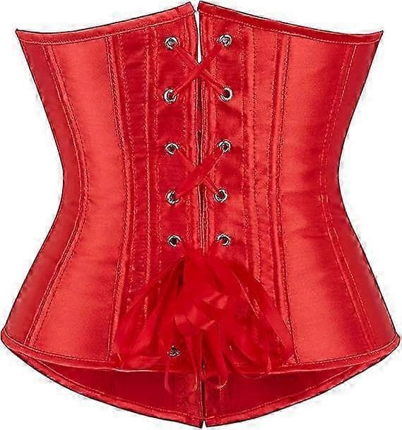 Bustier Korset Under Bryst Kvinder Red L