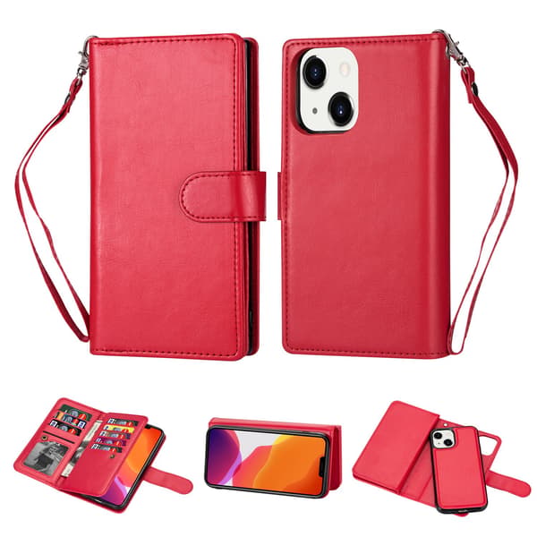 iPhone 14 - Praktisk 9-korts lommebokveske Turkos