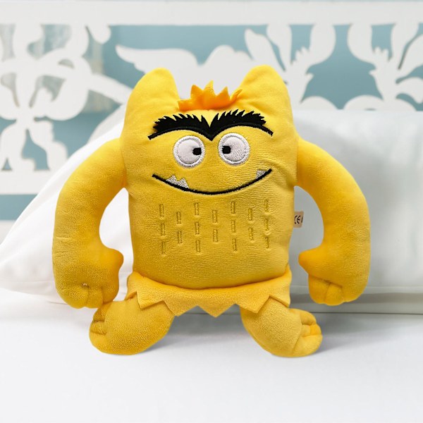 Färgmonster Plyschleksak Söta Känslodocka Min Humör Mini Monster Cartoon Docka Yellow