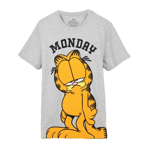 Garfield Herre Mandag Lang Pyjamas Sæt M Grå/Sort/Gul Grå/Sort/Gul-FF- Grå/Sort/Gul Grey/Black/Yellow M