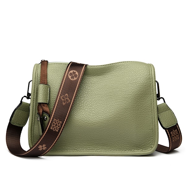Äkta Läder Dam Tote Väska Lyx Mjukt Nappa Dam Axelremsväska Crossbody Väskor 2024 Mode Kvinnlig Messenger Sac Green 27 10 20