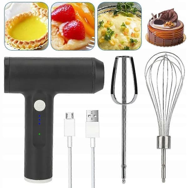 Bedee Håndmixer Usb Håndmixer 20w Sort black