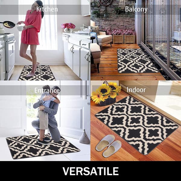 Indoor Doormat, Non-Slip Soft Machine Washable Doormat