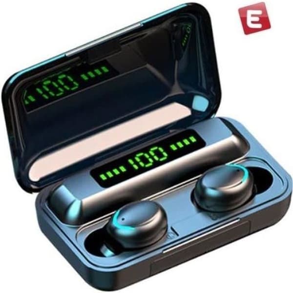 LESS® ePods Svarta ES6 Pro Bluetooth-hörlurar - Stereo - Ansluten enhet